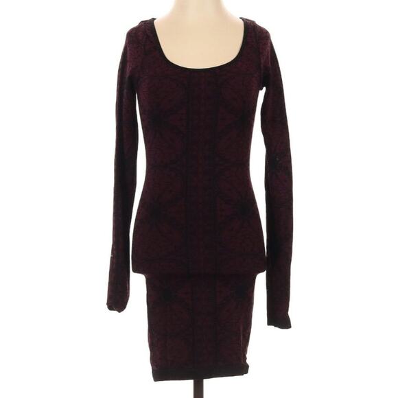 NWT Free People Long Sleeve Goth Bodycon Dress - Picture 2 of 5